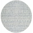 thumbnail image 1 of Hauteloom Khanjarah Living Room, Bedroom Patio Outdoor Area Rug - Bohemian, Transitional - Navy, Blue, Pale Blue - 6'7" Round, 1 of 18