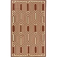 thumbnail image 1 of Hauteloom Kinghorn Wool Living Room, Bedroom Area Rug - Contemporary - Cream, Rust - 8' x 11', 1 of 6
