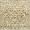thumbnail image 1 of Hauteloom Kohler Wool Living Room, Bedroom Area Rug - Traditional - Gray, Off White, Ivory - 6' Square, 1 of 17