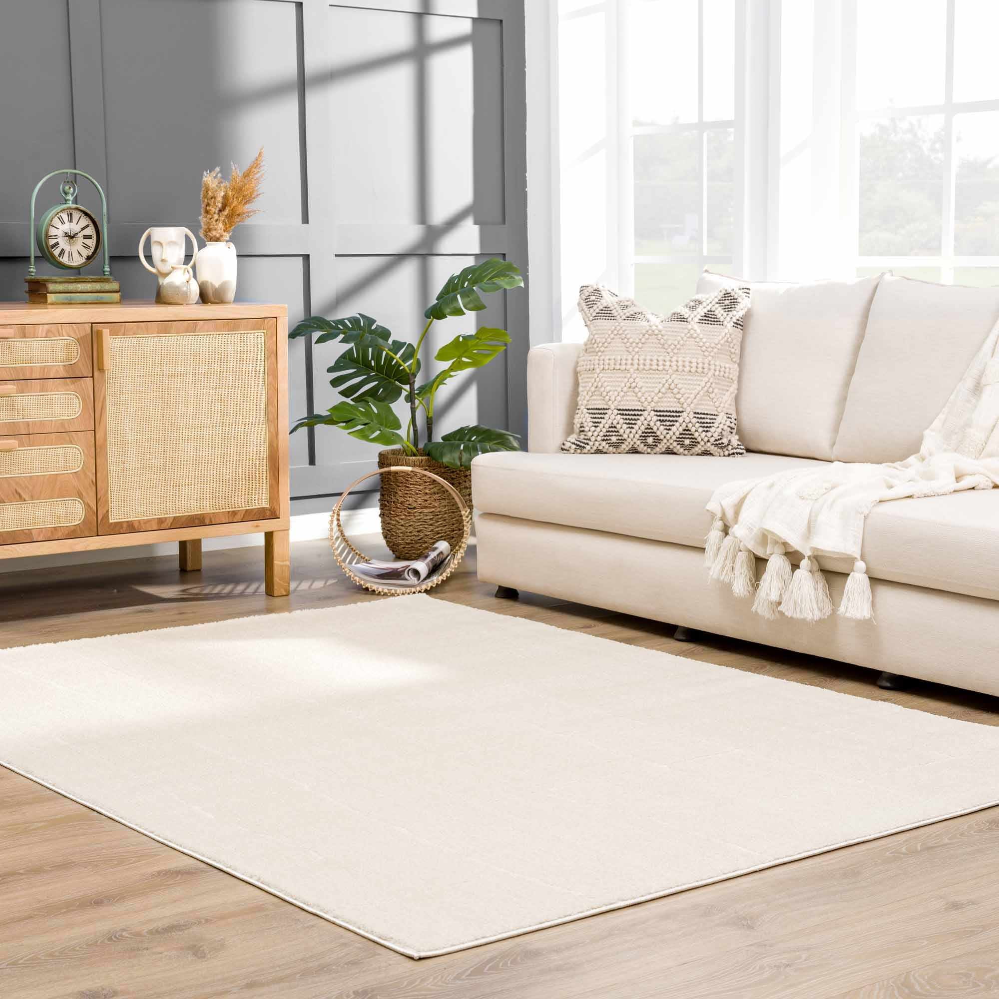 Hauteloom Koume Living Room, Bedroom Area Rug - High Pile - 6'7" x 9'
