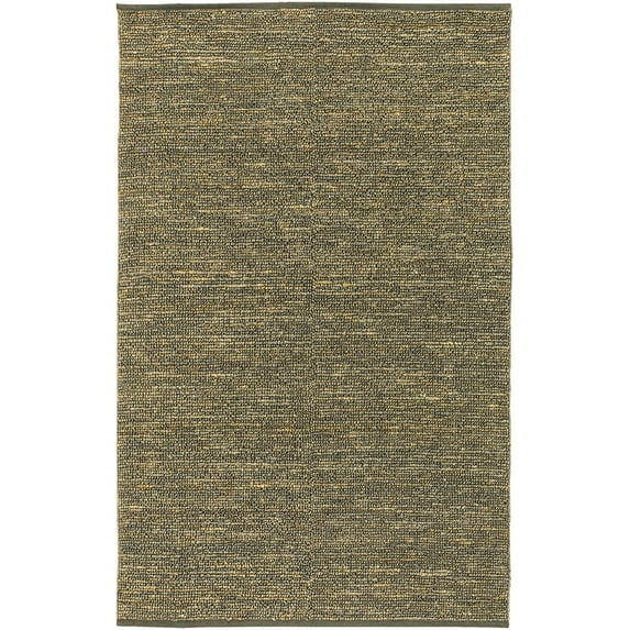 Hauteloom Kurtz Jute Living Room, Bedroom Area Rug - Traditional, Transitional - Sage - 3'6" x 5'6"
