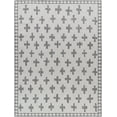 thumbnail image 1 of Hauteloom Kyna Living Room, Bedroom Area Rug - Ivory, Gray - 5'3" x 7', 1 of 6