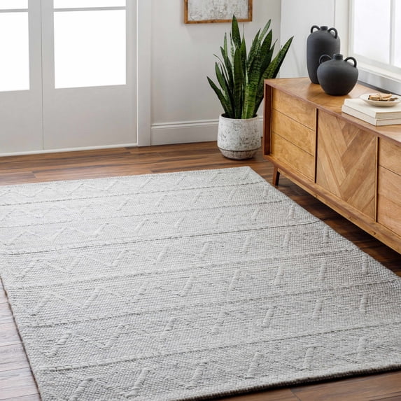 Hauteloom Kyung Wool Living Room, Bedroom Area Rug - Cottage - 8' x 10'