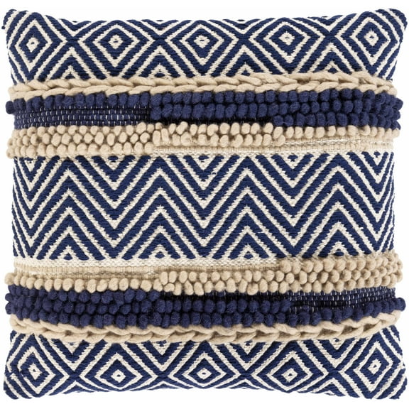 Hauteloom Labrador Decorative Throw Pillow - Sofa Couch Cushion Cover - Navy