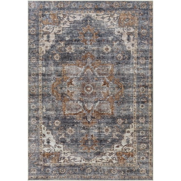 Hauteloom Lagangilang Living Room, Bedroom Machine Washable Area Rug - Beige, Brown, Gray - 5'3" x 7'3"