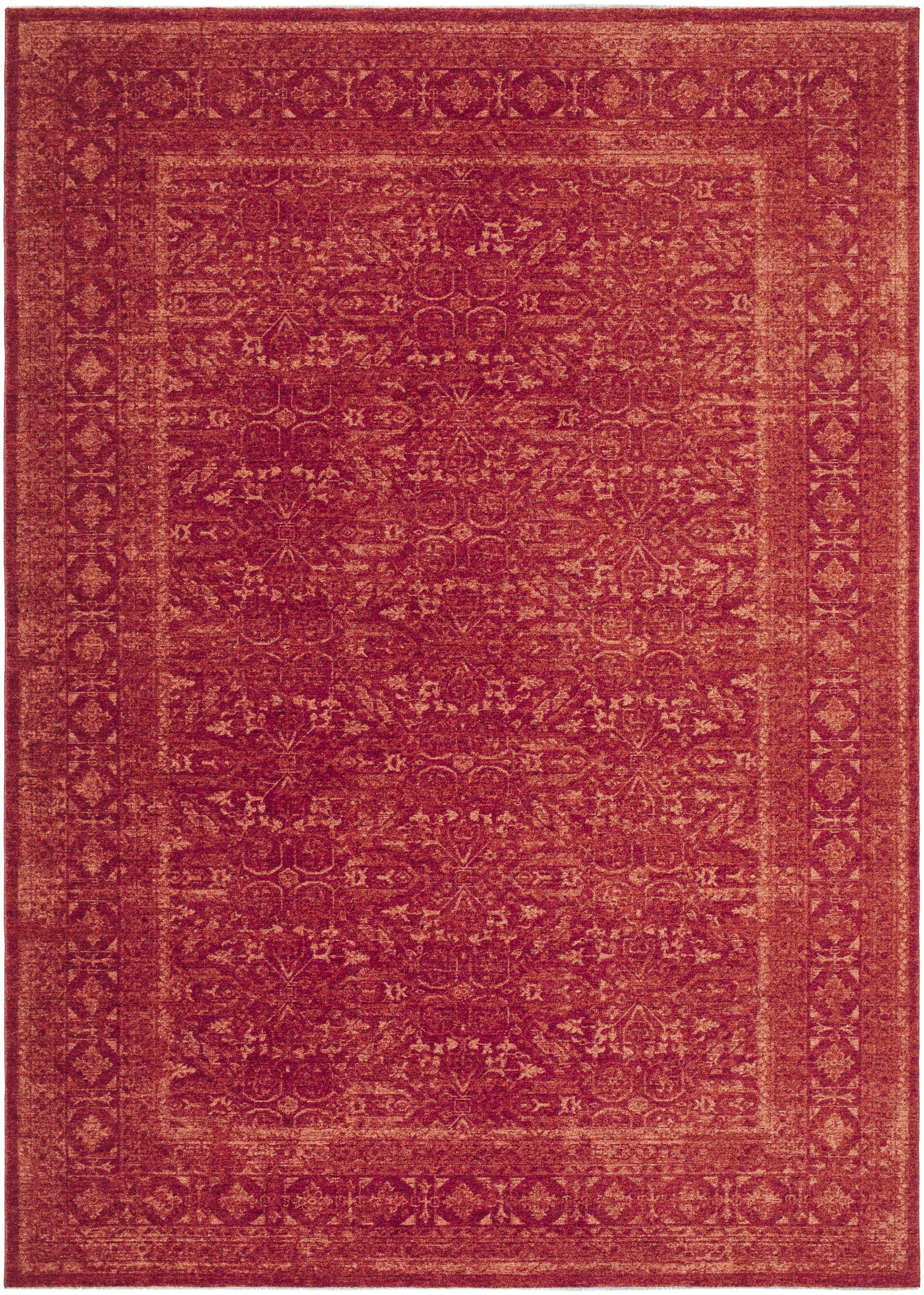 Hauteloom Laibah Living Room, Bedroom Area Rug - Traditional - Rust ...