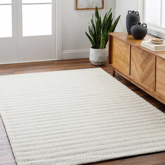 Hauteloom Laleh Wool Living Room, Bedroom Area Rug - Cottage - 9' x 12'