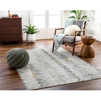 Hauteloom Lalo Living Room, Bedroom Area Rug - Ivory, Gray, Green - 9' x 12'2"