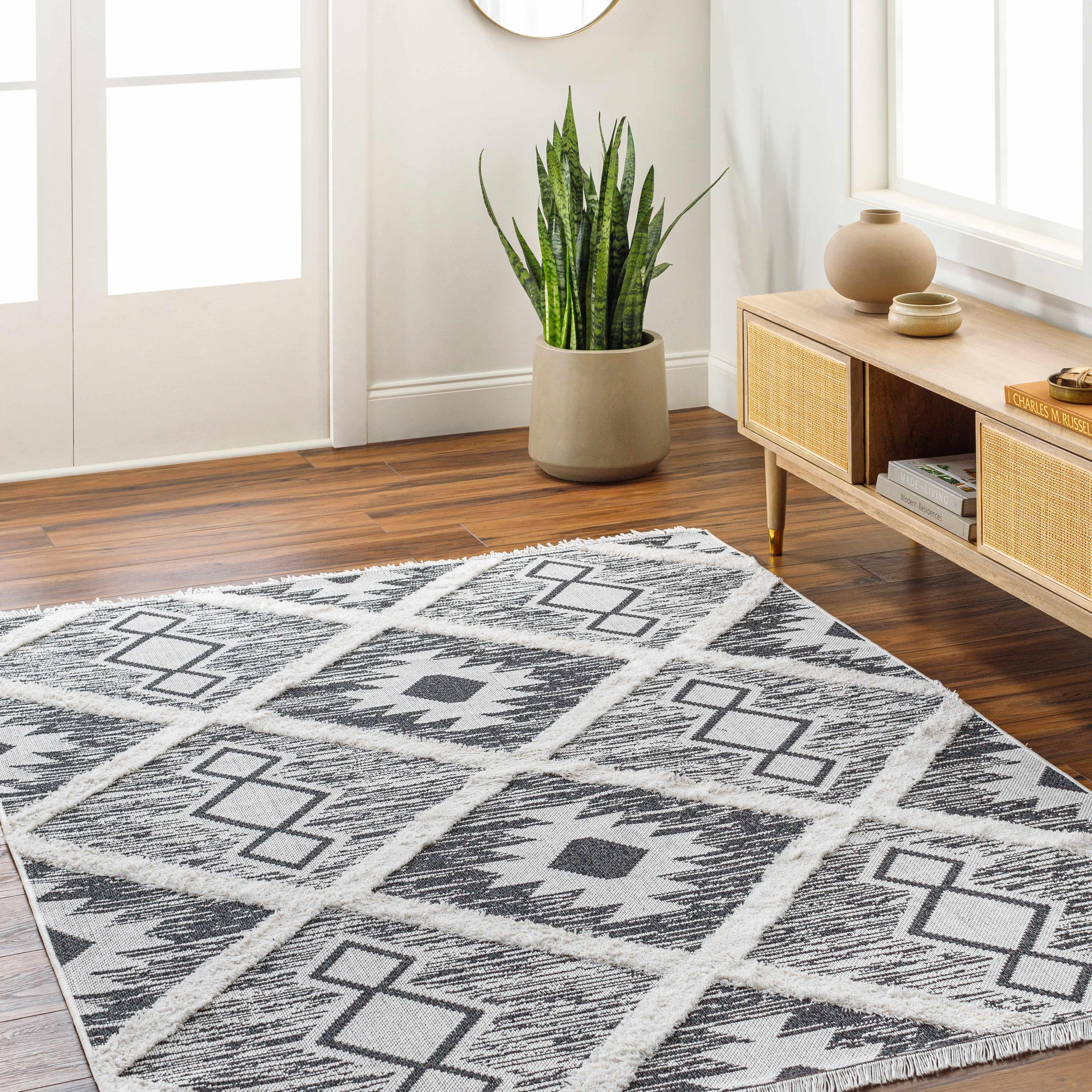 Haute Rugs Hauteloom Lata Living Room, Bedroom Area Rug - Rustic - High Pile ...