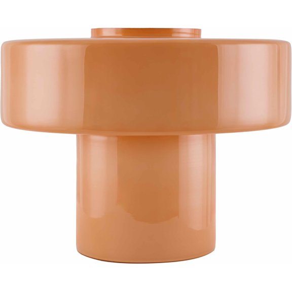 Hauteloom Lauenhagen Glass Table Lamp - Modern Contemporary - Peach, Light Orange