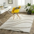 thumbnail image 1 of Hauteloom Laya Living Room, Bedroom Area Rug - Plush Pile - Orange, Gray, Brown - 7'10" x 10', 1 of 6