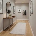 thumbnail image 1 of Hauteloom Leanna Hallway, Kitchen Machine Washable Runner Rug - Neutral Abstract Solid - Cream, Off White, White - 2'7" x 10', 1 of 12