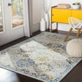 thumbnail image 1 of Hauteloom Leggett Living Room, Bedroom Area Rug - Traditional - Navy, Mustard, Teal - 3'11" x 5'7", 1 of 9
