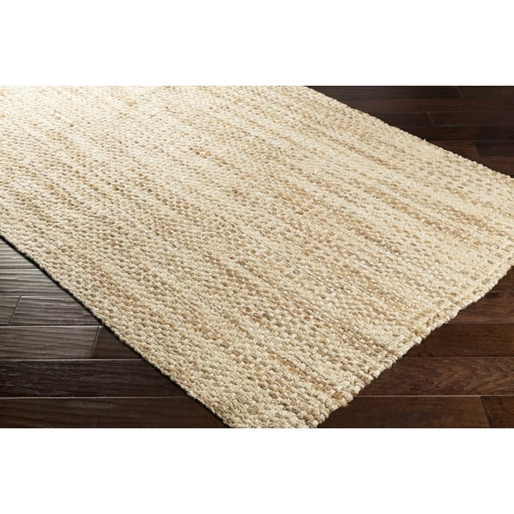 Hauteloom Leyton Jute Living Room, Bedroom Area Rug - Traditional, Transitional - Tan, Ivory - 2' x 3'