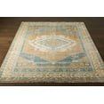 thumbnail image 1 of Hauteloom Ligayan Wool Living Room, Bedroom Area Rug - Traditional - Camel, Tan, PaleBlue - 8' x 10', 1 of 6