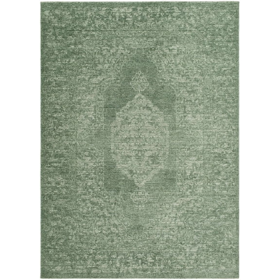 Hauteloom Lilach Living Room, Bedroom Area Rug - Traditional - Sage, Green - 10' x 14'