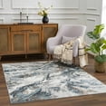 thumbnail image 1 of Hauteloom Liverpool Living Room, Bedroom Area Rug - Contemporary - Charcoal, Light Blue, Light Gray - 9'2" x 12', 1 of 12