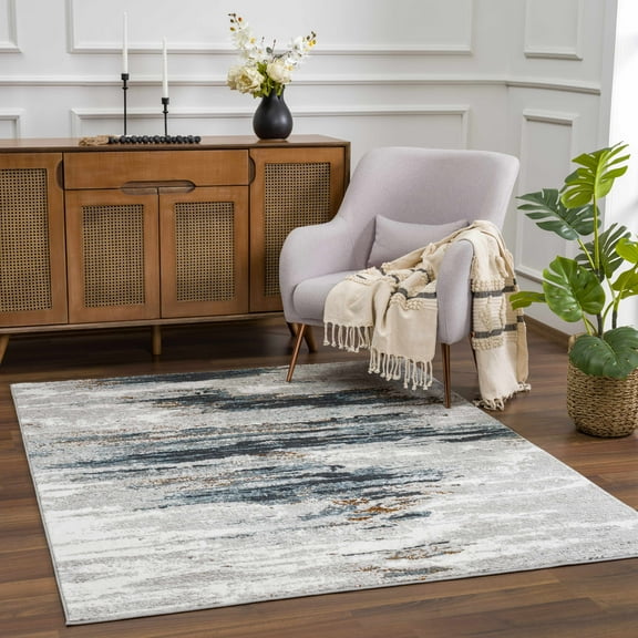 Hauteloom Liverpool Living Room, Bedroom Area Rug - Contemporary - Colorful - 2' x 3'
