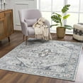 thumbnail image 1 of Hauteloom Liverpool Living Room, Bedroom Area Rug - Traditional - Charcoal, Medium Gray, Light Gray - 5'3" x 7', 1 of 12