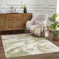 thumbnail image 1 of Hauteloom Liverpool Modern Abstract Bedroom Living Room Small Area Rug - Boho Carpet - Contemporary Bohemian Farmhouse - Green, Brown, Cream, Off White - 2' x 3', 1 of 13
