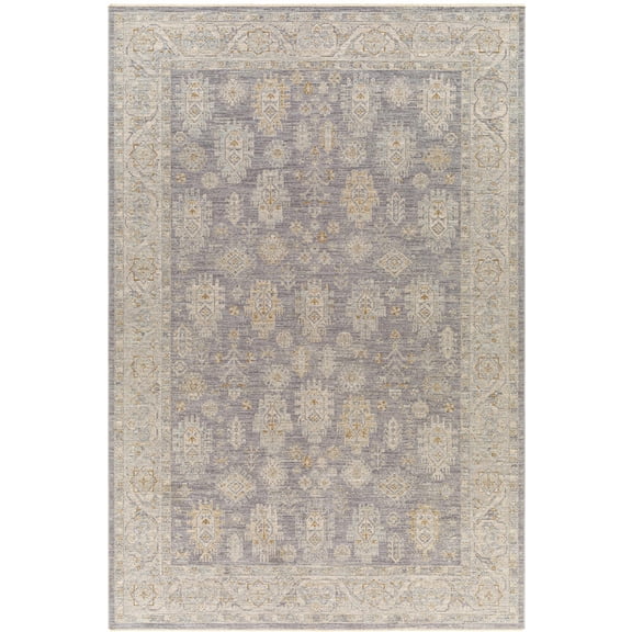 Hauteloom Luka Living Room, Bedroom Area Rug - Green, Gray - 12' x 15'