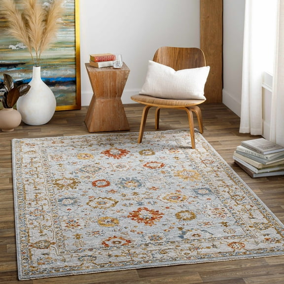 Hauteloom Luklukan Living Room, Bedroom Area Rug - Beige, Blue, Red - 10' x 14'