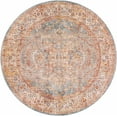 thumbnail image 1 of Hauteloom Lumpkin Living Room, Bedroom Area Rug - Gray, Beige, Red - 6'7"-Round, 1 of 17