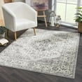 thumbnail image 1 of Hauteloom MARASH Living Room, Bedroom Area Rug - Traditional - Black, Off White, Ivory - 5'3" x 7'3", 1 of 7