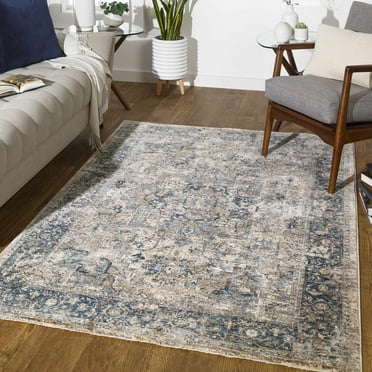 Hauteloom Magrath Living Room, Bedroom Area Rug - Gray, Beige - 5' x 7'5"