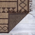 thumbnail image 1 of Hauteloom Maia Jute Living Room, Bedroom Area Rug - Bohemian, Transitional - Tan, Dark Brown, Charcoal - 10' x 14', 1 of 6
