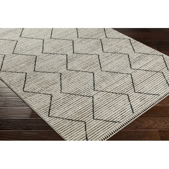 Hauteloom Maonon Living Room, Bedroom Area Rug - Bohemian, Transitional - Light Brown, Charcoal, Gray - 9'2" x 12'