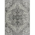 thumbnail image 1 of Hauteloom Marash Collection Ozer Oriental Persian Living Room, Bedroom Area Rug - Traditional Medallion Pattern - Boho Vintage Distressed - Beige, Purple, Yellow, Pink, Multicolor - 7'10" x 11', 1 of 7