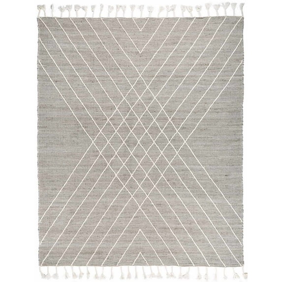 Hauteloom Marbletown Jute Living Room, Bedroom Area Rug - Bohemian, Transitional - Sage, DustySage, Lightbrown - 2' x 3'