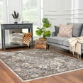 thumbnail image 1 of Hauteloom Mardin Living Room, Bedroom Area Rug - Traditional - Off White, Light Blue, Mustard - 7'10" x 10'3", 1 of 19