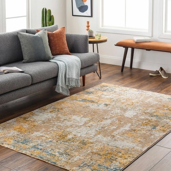 Hauteloom Meads Living Room, Bedroom Area Rug - Beige, Blue, Brown - 12' x 15'