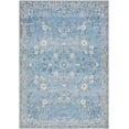 thumbnail image 1 of Hauteloom Meyly Living Room, Bedroom Machine Washable Area Rug - Traditional - Sky Blue, Ivory, Slate Gray - 2' x 2'11", 1 of 3