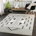 thumbnail image 1 of Hauteloom Middlemount Living Room, Bedroom Area Rug - Modern - Black, Gray - 5' x 7', 1 of 7