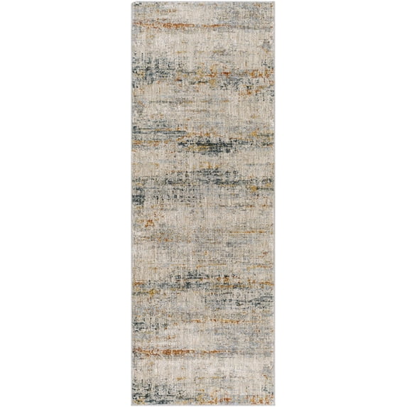 Hauteloom Midhurst Hallway, Kitchen Runner Rug - Beige, Green, Red - 2'7" x 10'
