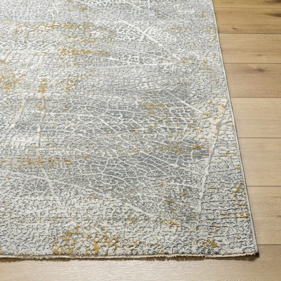 Hauteloom Mila Living Room, Bedroom Area Rug - Gray, Beige - 5' x 7'5"