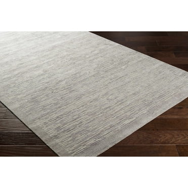 Hauteloom Mingenew Wool Living Room, Bedroom Area Rug - Contemporary - Charcoal, Medium Gray, Silver Gray - 2' x 3'