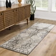 thumbnail image 1 of Hauteloom Minoa Hallway, Kitchen Runner Rug - Traditional - Beige, Black, Charcoal - 2'7" x 12', 1 of 13