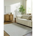 thumbnail image 1 of Hauteloom Missa Wool Living Room, Bedroom Area Rug - Contemporary - Cream, Medium Gray - 8' x 10', 1 of 6