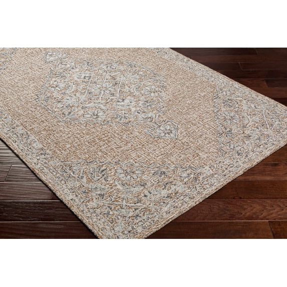 Hauteloom Modimolle Living Room, Bedroom Area Rug - Traditional - Camel, Tan, Dark Red - 9' x 12'