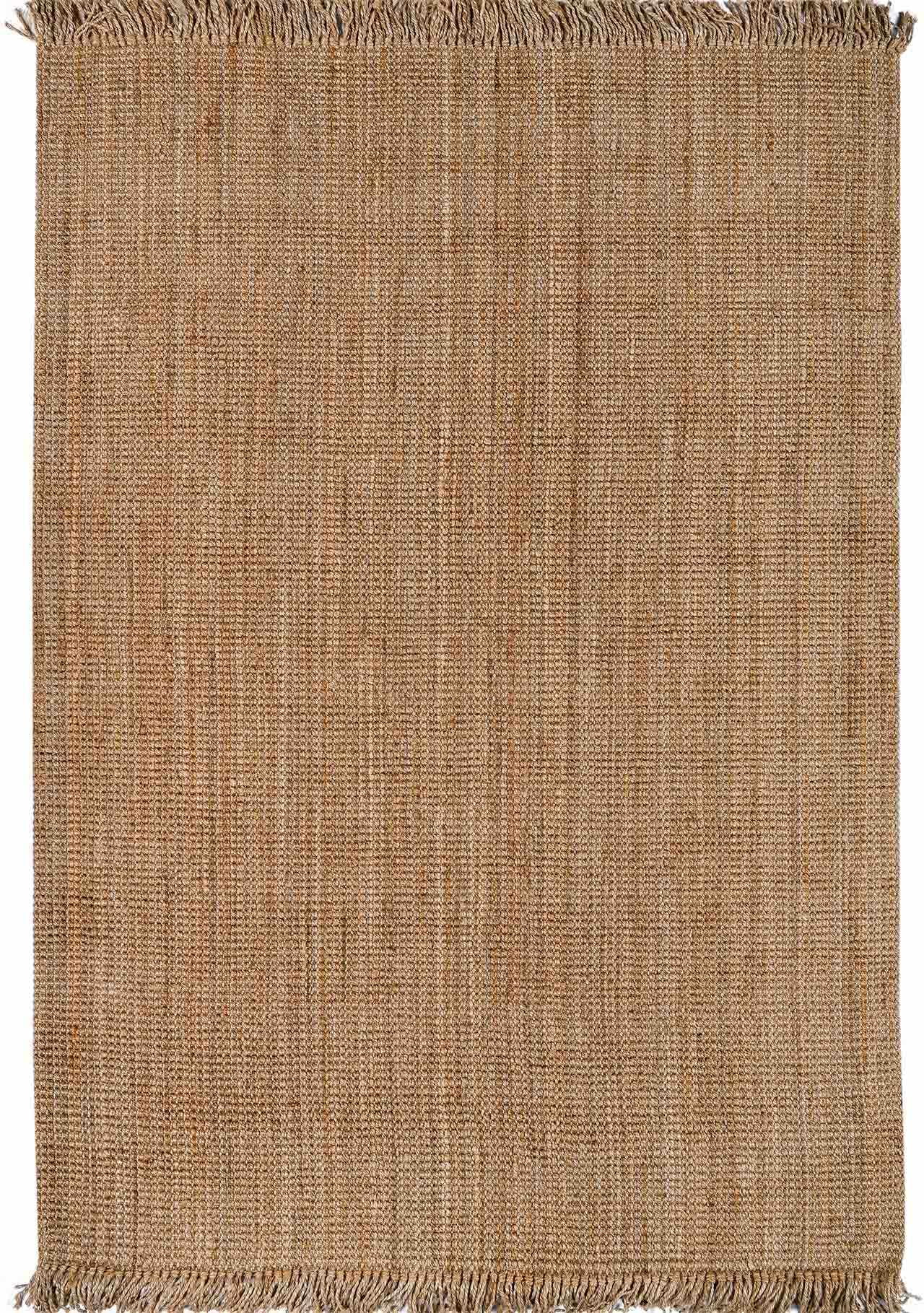 Handmade Light Brown Jute Rectangular Area Rug 7'6" x 10'6"