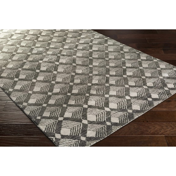 Hauteloom Montecito Living Room, Bedroom Area Rug - Contemporary - Charcoal, Light Gray - 2' x 3'