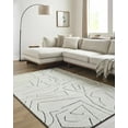 thumbnail image 1 of Hauteloom Mony Wool Living Room, Bedroom Area Rug - Contemporary - Rose Cream - 9' x 12', 1 of 6