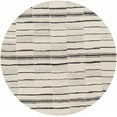 thumbnail image 1 of Hauteloom Moorebank Wool Living Room, Bedroom Area Rug - Modern - Beige, Gray, Black - 6' Round-Round, 1 of 16