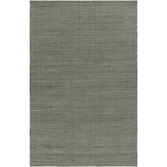 Hauteloom Moreh Natural Fiber Jute Living Room, Bedroom Area Rug - Sea Grass, Rattan Solid Carpet - Green, Teal - 2' x 3'
