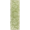 thumbnail image 1 of Hauteloom Amesbury Wool Hallway, Kitchen Runner Rug - Contemporary - Lime Green, Peach - 2'6" x 8', 1 of 5