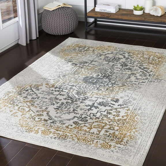Hauteloom Morriston Living Room, Bedroom Area Rug - Updated Traditional - Gray - 2' x 3'